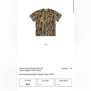 Cactus Jack Camo T-Shirt